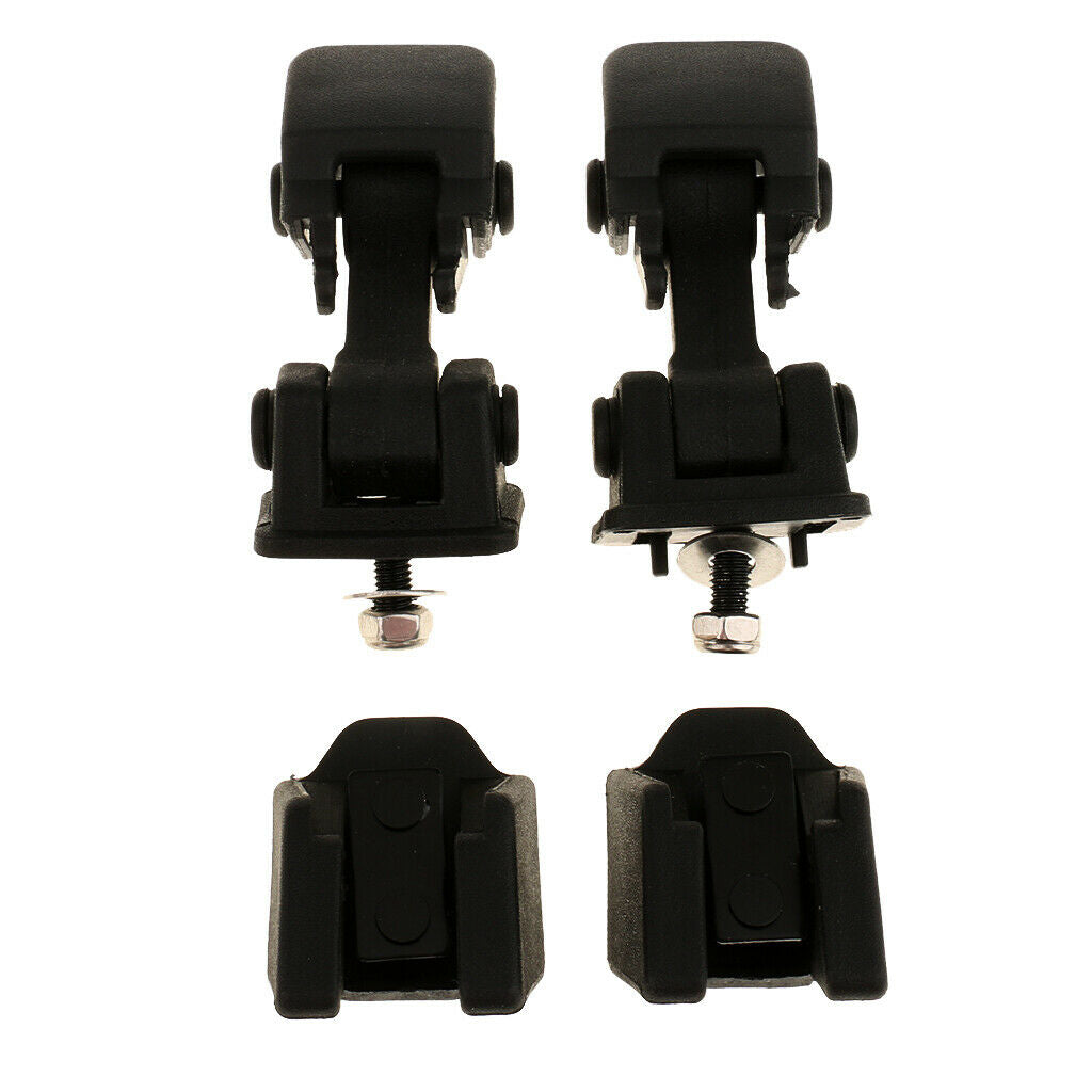 Pair Metal Locking Hood Lock Catch Latch Kit For Jeep Wrangler TJ 1997-2007