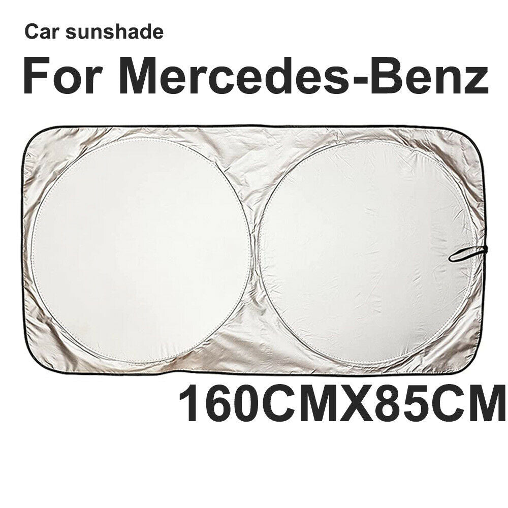 For Mercedes Benz Windshield Sun Shade Front Window Cover UV Heat Block 160x85CM