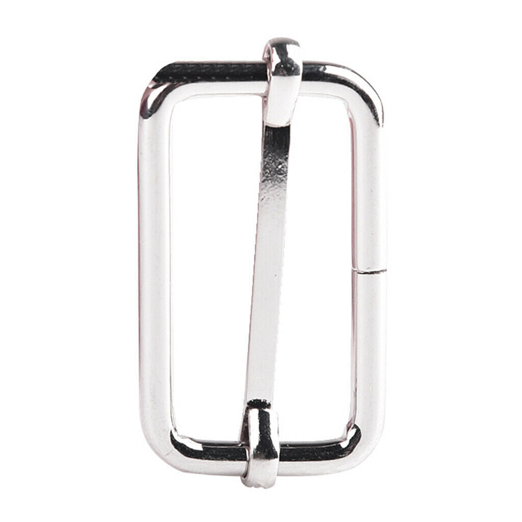 5 Pcs Assorted Multi-Purpose Sliver Metal Slide Buckle for Hardware Belt Bags