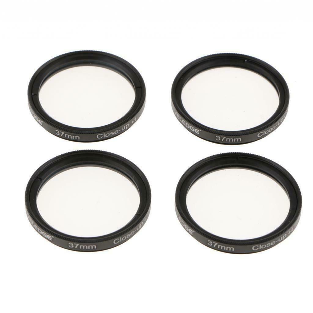 4 in 1 +1+2+4+10 Close Up Macro Lens Filter kit for Canon Nikon Pentax -37mm