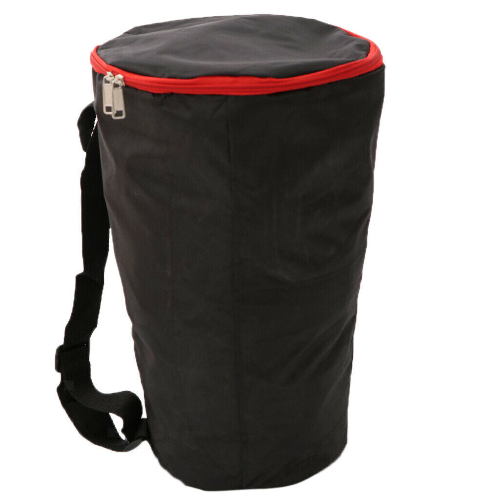 Black Padded Djembe Drum Carry Case Gig Bag for Percussion Instrument Parts