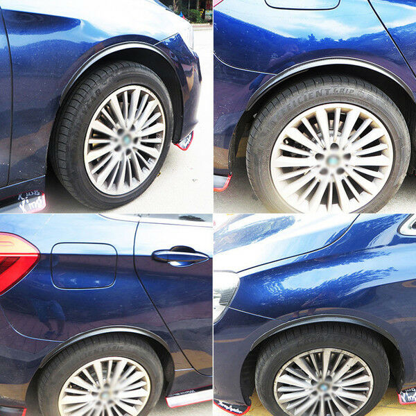 4x 28.7" Carbon Fiber Car Wheel Eyebrow Arch Trim Lips Fender Flares Protector