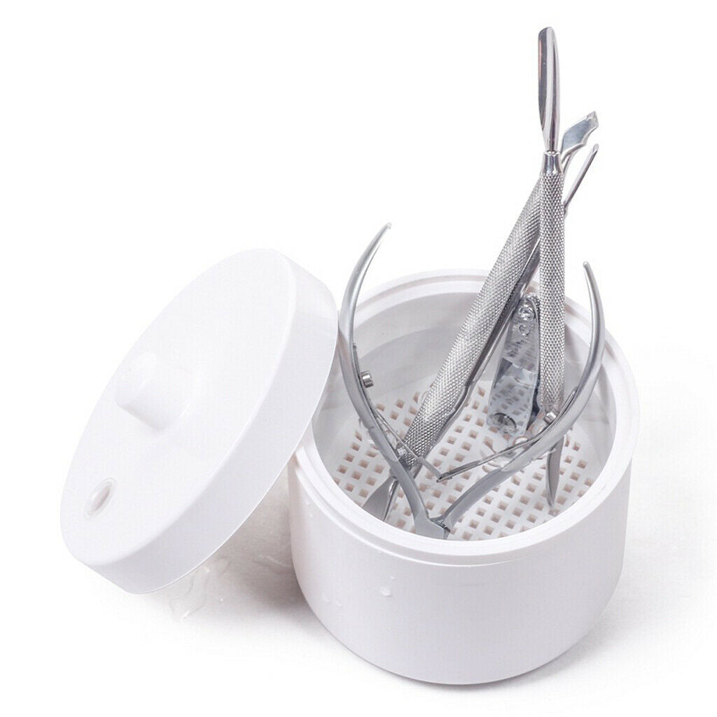 Nail Art Tools Sterilizer Box Manicure Drill Bits Salon Disinfection Case
