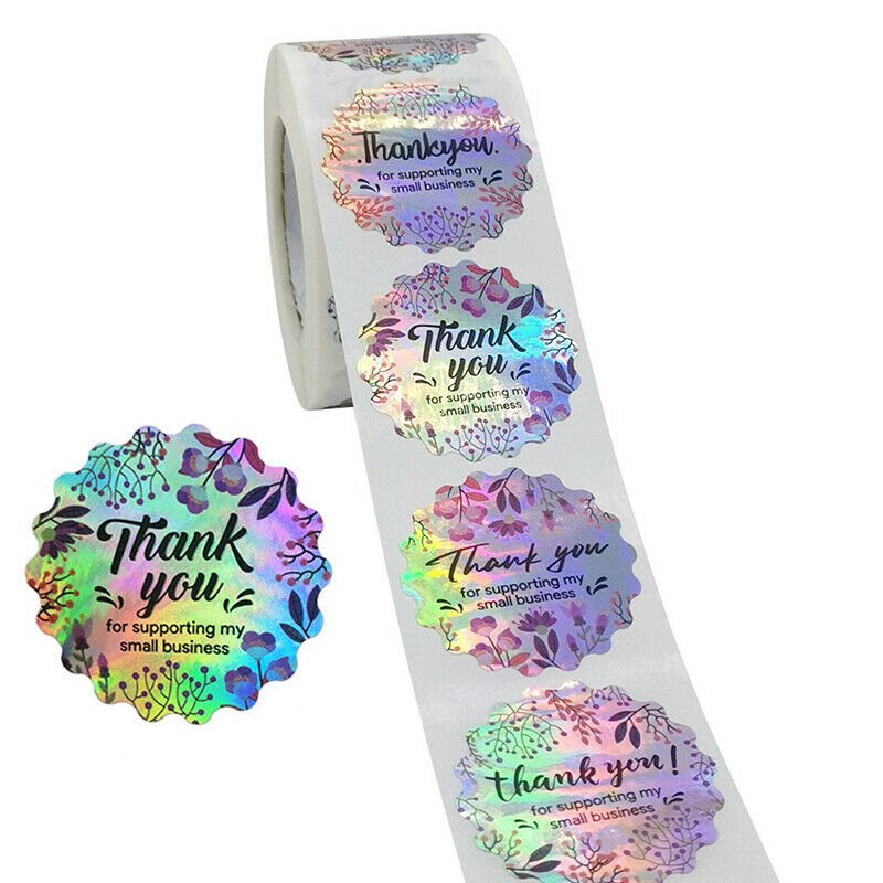 500 Pcs Round Thank You for Supporting My Small Business Stickers Diy Sti.l8