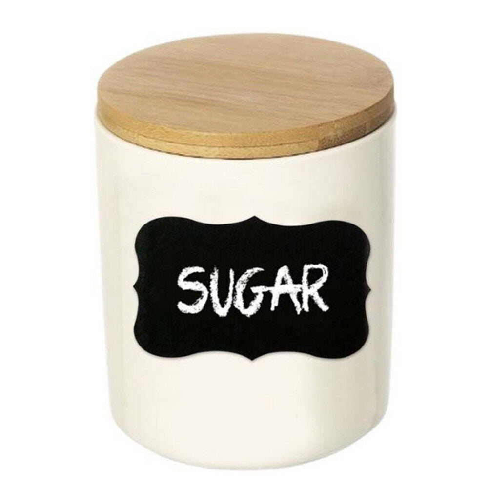 48Pcs fancy black board jam jar label labels stickers decor kitchen suppl_ti UDD