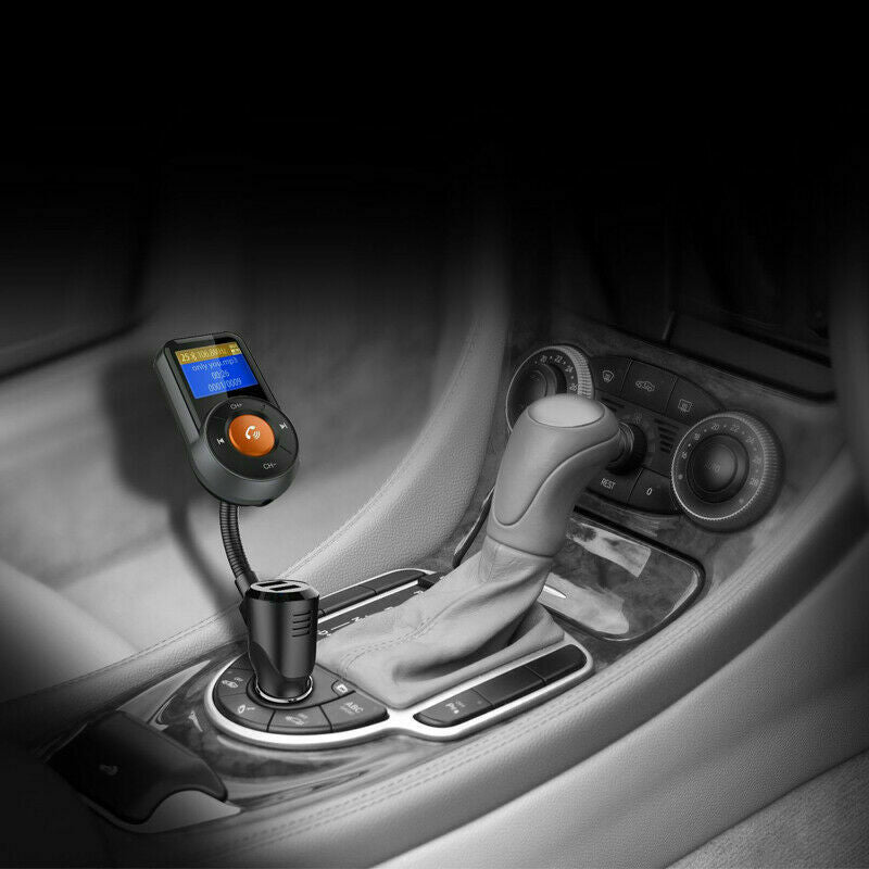 Bluetooth Auto Car FM Transmitter MP3 Player Handsfree USB Charger TF Cigar Plug