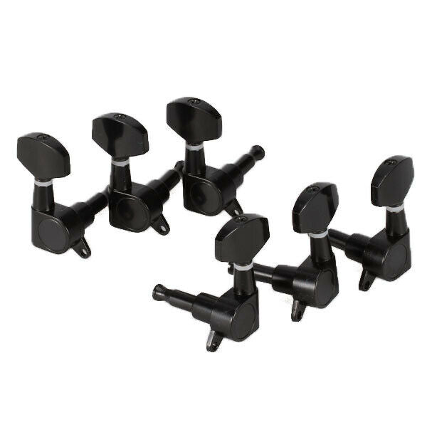 Set Acoustic Guitar Bridge Pins Saddle Nut+Tuning Pegs Tuner Machine Heads 3L 3R