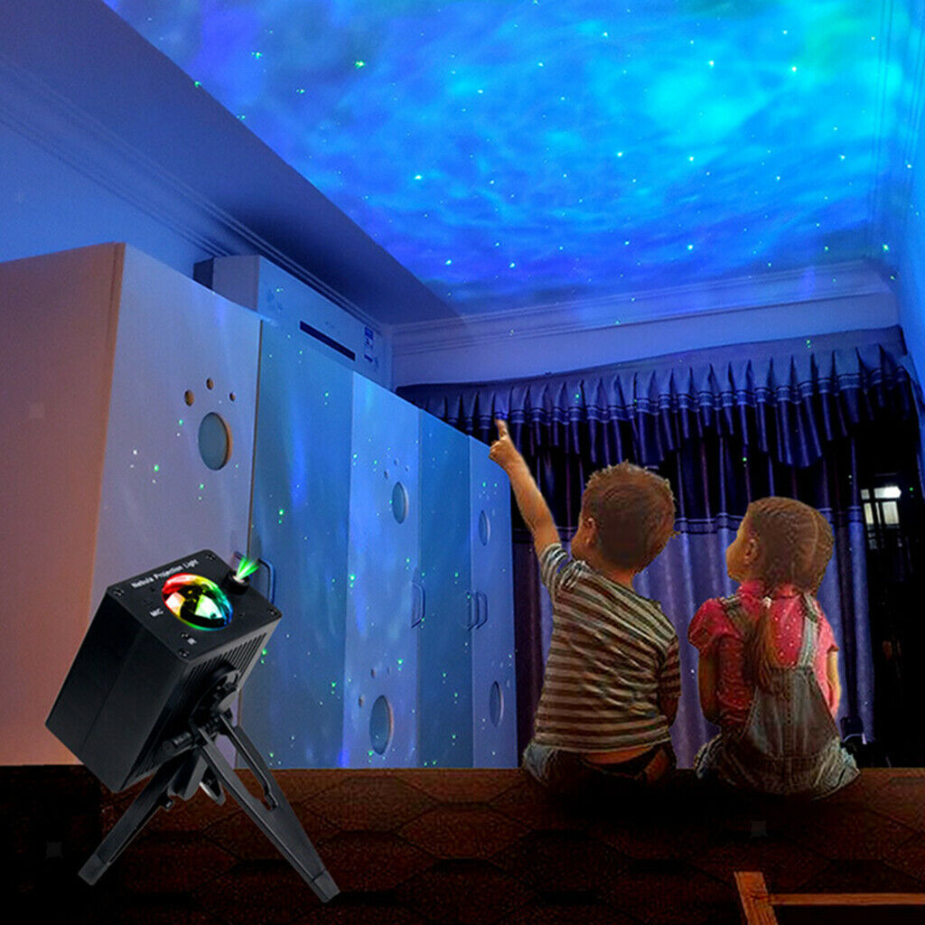 8 Color USB Rotational Galaxy Light Projector Remote Control 4 Dynamic LED Light