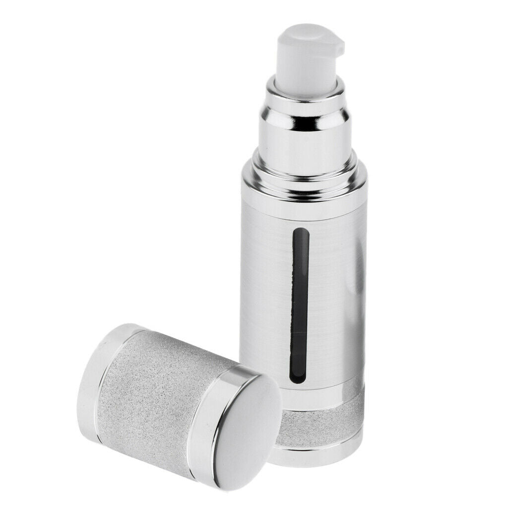2Pcs 30ml Airless Pump Bottle Lotion Suncreen Cosmetic Refillable Container