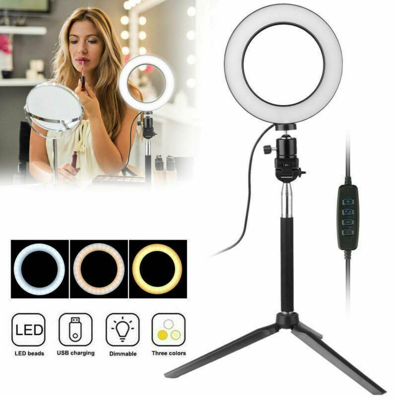 10" LED Selfie Ring Light with Phone Holder Set For Makeup Video 1 Set