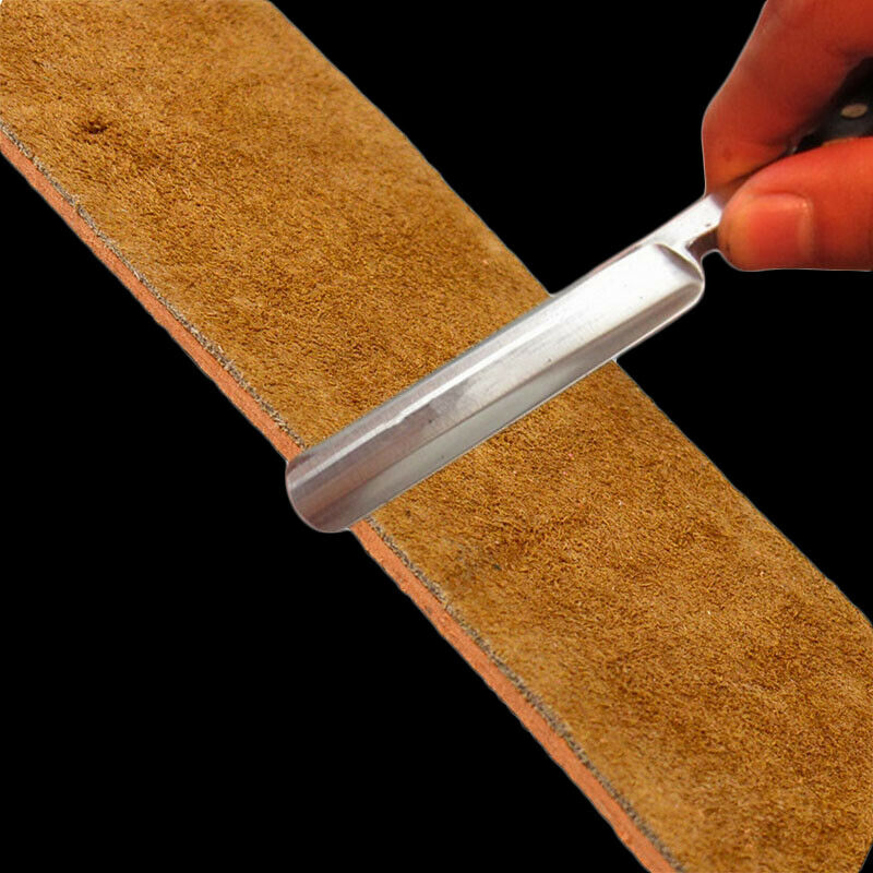 Durable Barber Real Leather Strop Straight Razor Sharpening Shave Shaving Strap