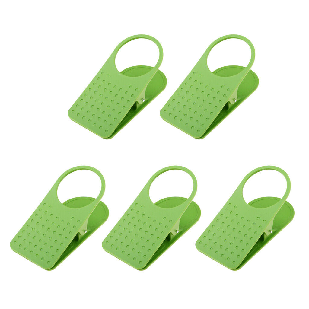 5pcs Drinking Cup Holder Clip Camping Picnic Table Desk Side Clip for Water Mug
