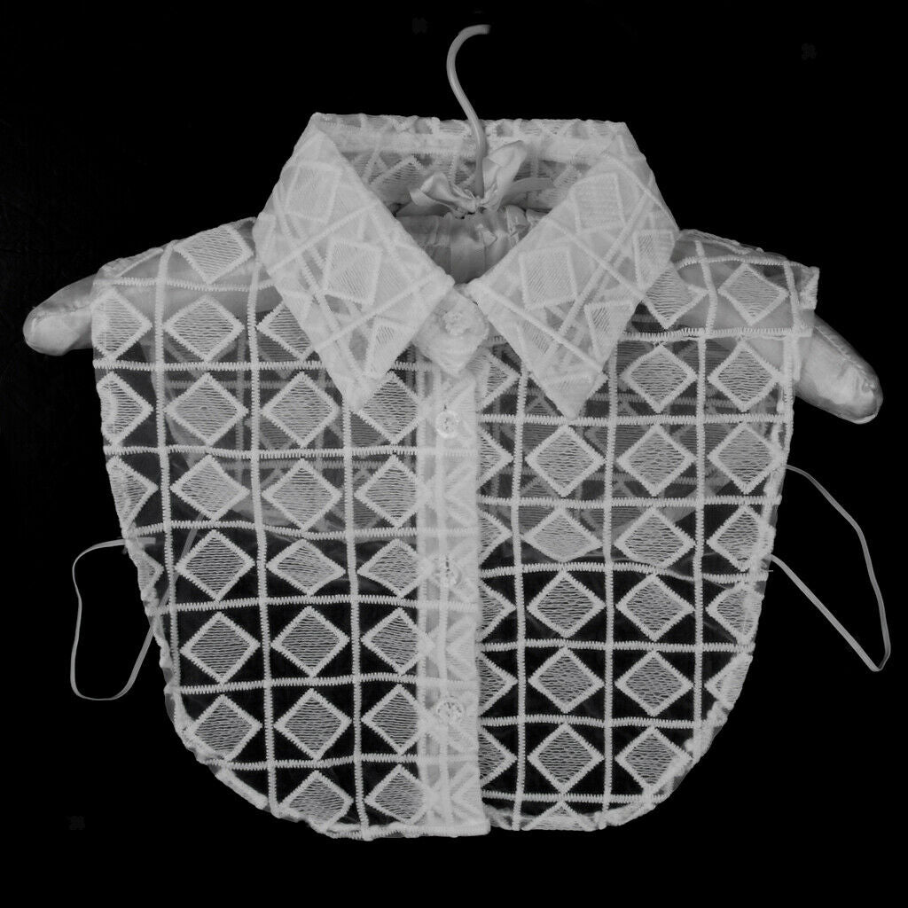 Detachable Faux Lace Collar Elegant Decor For White Shirt Shirt