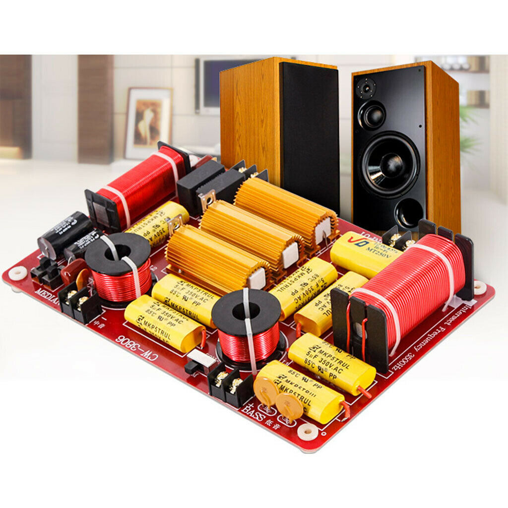 Prettyia   3   Way   Audio   Treble   Bass   Frequency   Divider   600W