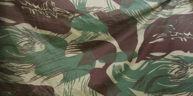 1.5M W Rhodesia Camouflage Fabric Cotton Twill Breathable Cloth for DIY Camo