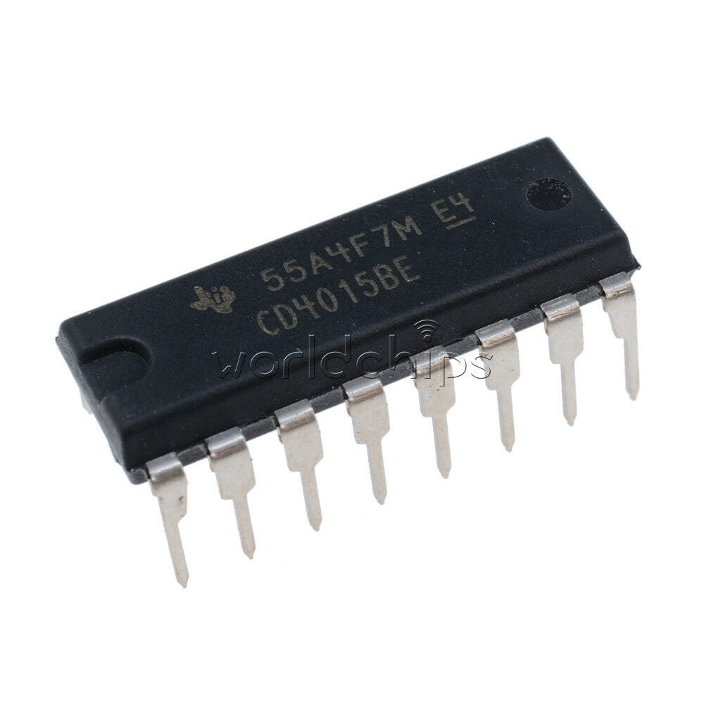 5PCS CD4015BE CD4015 DIP 16 CMOS Dual 4-Stage Static Shift Register