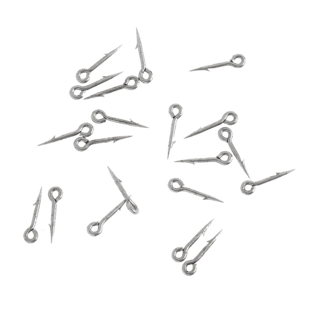 20Pcs High-carbon Steel Sea Fishing Worm Hooks Fishhook Live Bait Hooks S