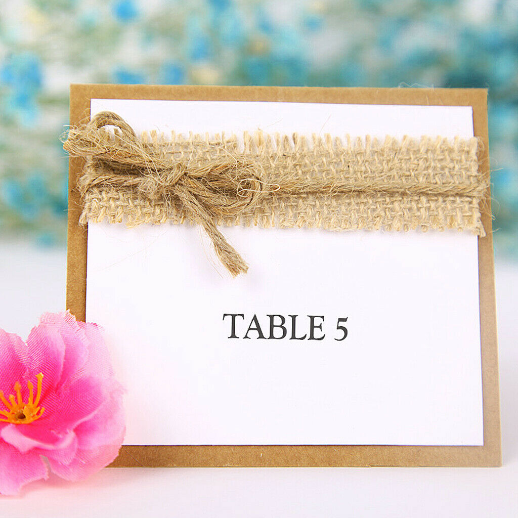 10pcs Guest Party Name Table Place Cards for Shabby Chic Rustic Wedding