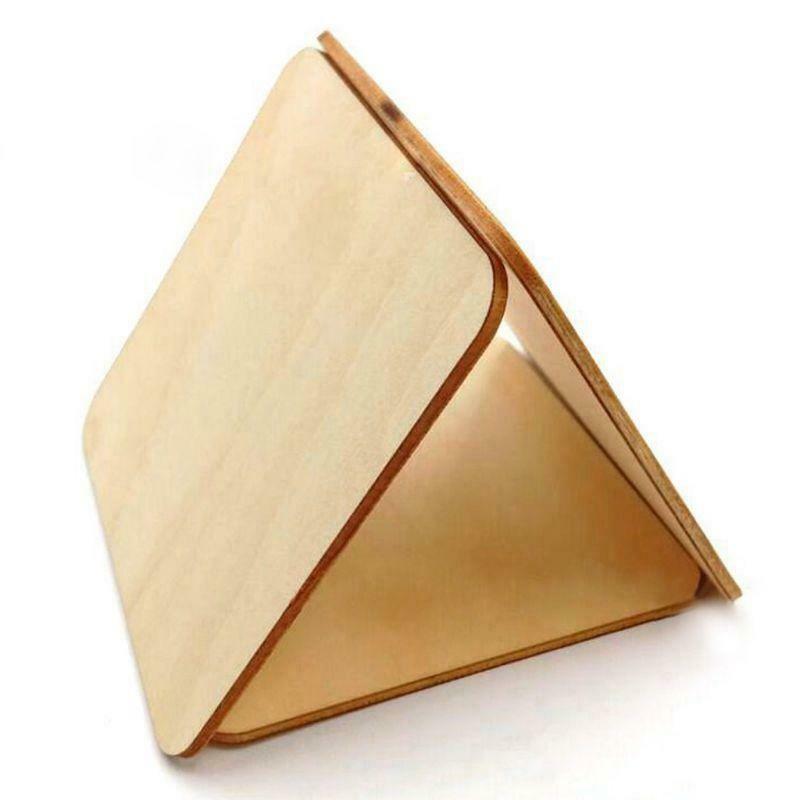 100x Wooden Blank Plaque Square Wood Pieces Tags DIY Craft Pyrography Projects