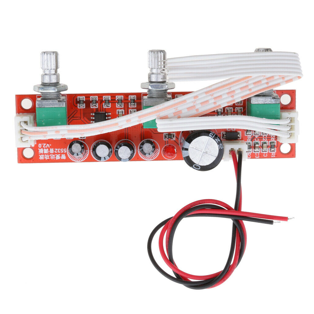NE5532 Stereo Circuit Board Preamplifier Tone Adjustment Volume Control Unit