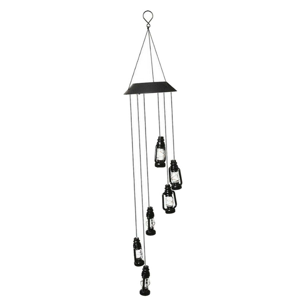 Solar Powered Colour Changing Led Wind Chimes Garden Pathway Decor Gift