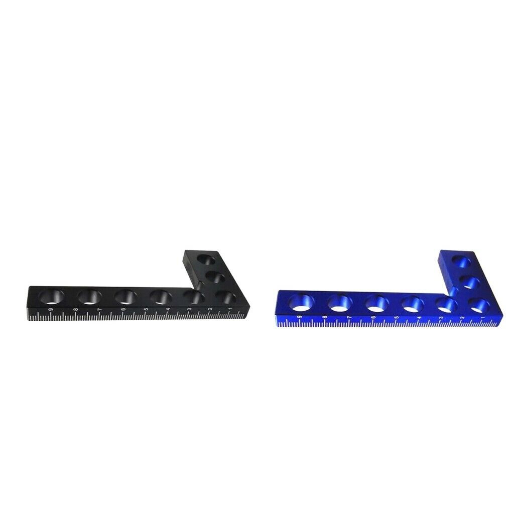 Set of 2 4'' Metal Right Angle Clamps for Picture Frame Shelf Cabinets