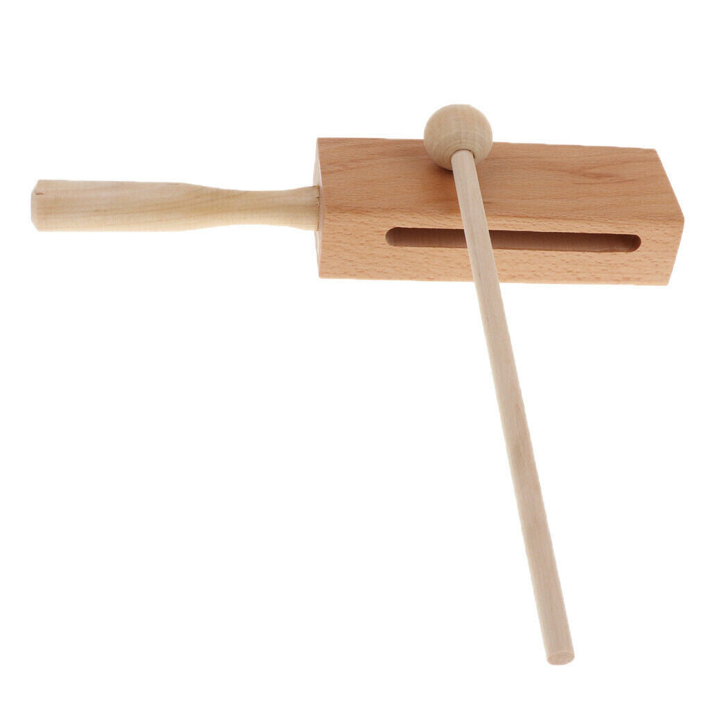 2 Set Novelty Hand Percussion Block with Mallet Christmas Birthday Gift Toys