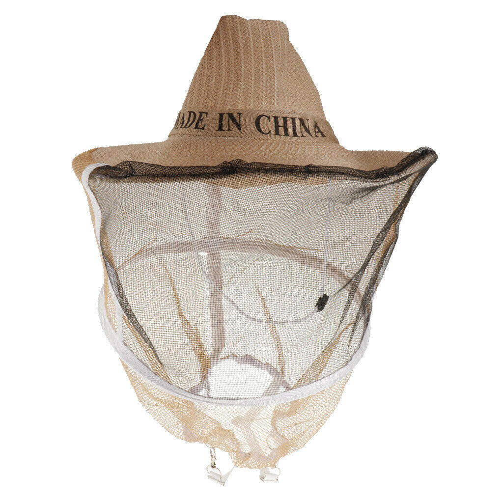 Beekeeping Cow Boy Hat Anti Mosquito Bee Veil Head Breathable Guard