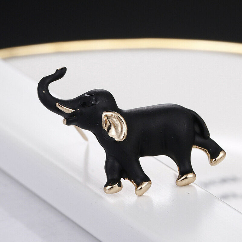 Enamel Elephant Enamel Lapel Collar Animal Brooch Pin Bouquet Jewelry Gif.l8