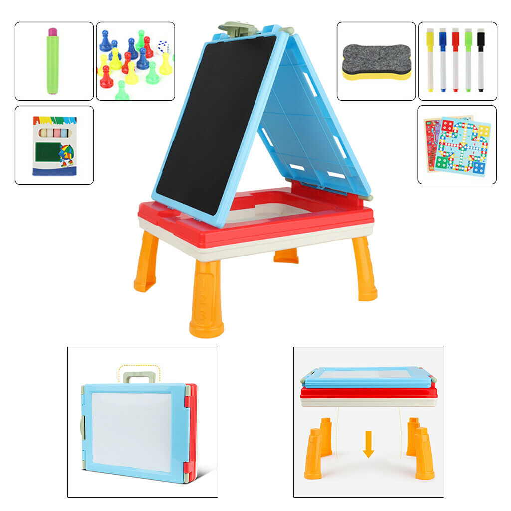 Easel for Kids with Whiteboard & Chalkboard Travel Size Toddler Toys for Girls