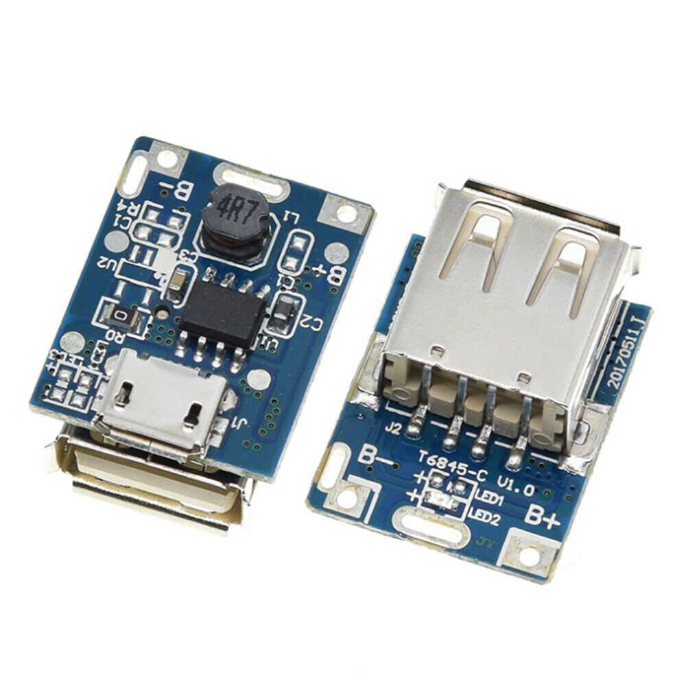 2Pcs Micro USB 5V 18650 Li-ion Battery Charger Module Board