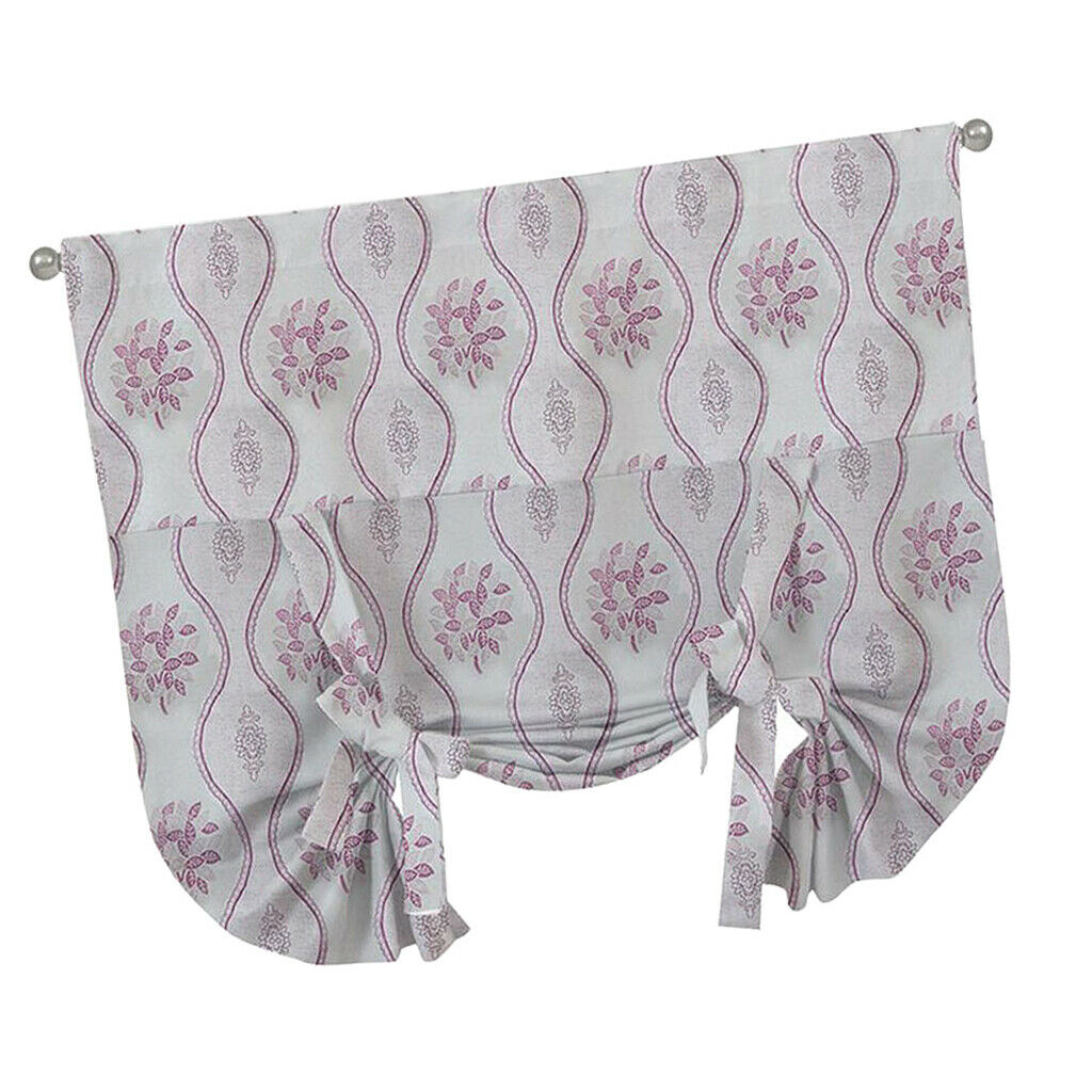 Double-sided Jacquard Blackout Roman Shades Window Curtains 2