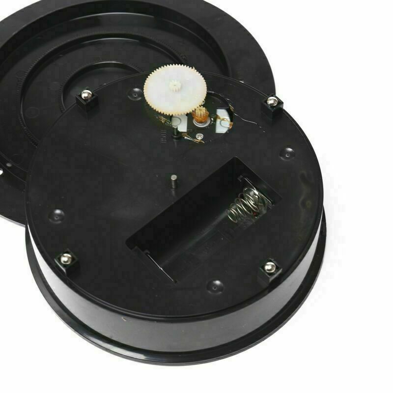 Anti-slip 8'' 360Â° Black Rotating Turntable Display Stand Power By AC & Battery
