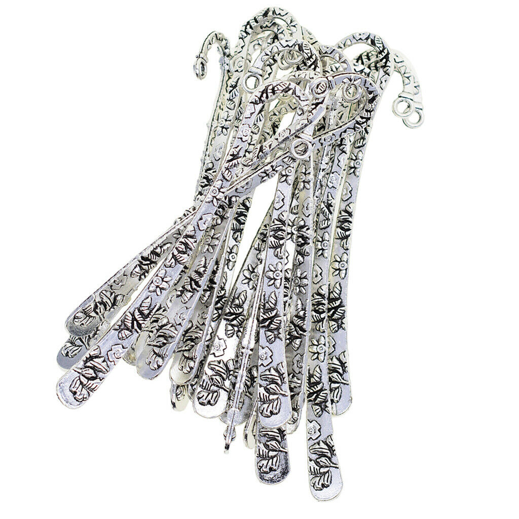 20pc Retro Beading Metal Bookmark Book Marker Stationery Label Jewelry Craft