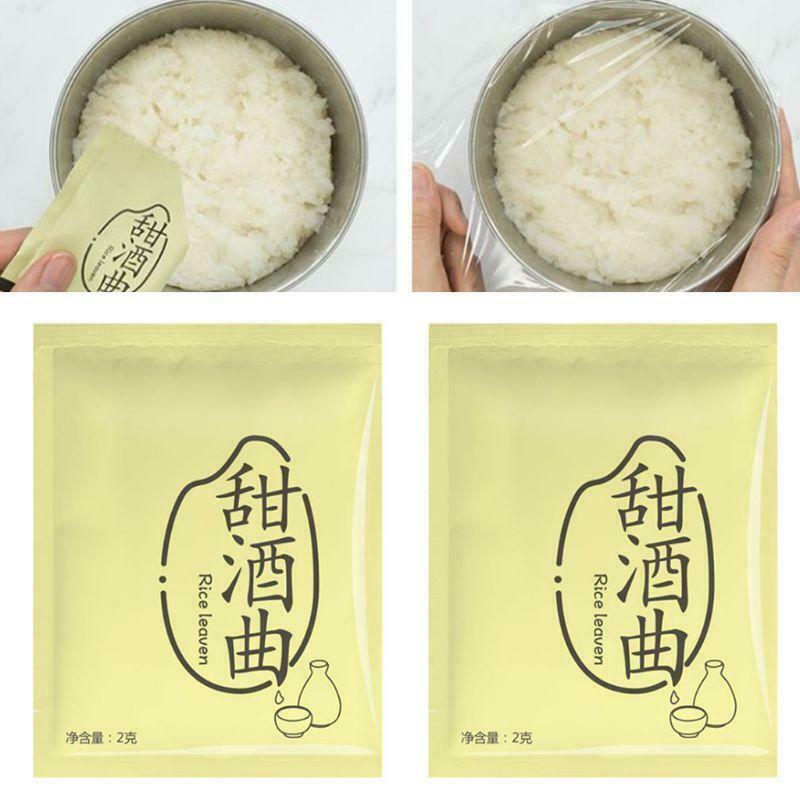 10 Bag Sweet Glutinous Rice Wine Leaven Fermentation Starter Koji Yeast Powder
