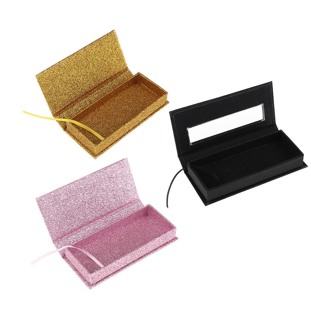 1x Magnetic False Eyelash Storage Case Container Eye Lash Holder Box Black
