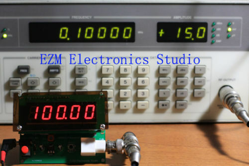 New High Precision 1Hz to 75MHz Frequncy Counter Red LED Display BNC 7-9VDC