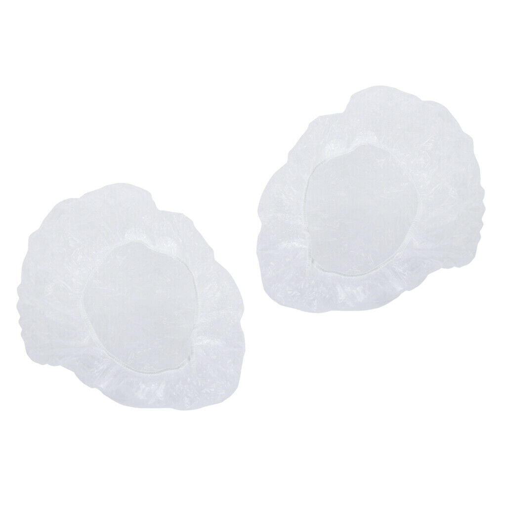 200x Clear Shower Bath Caps Plastic Salon Styling Highlighting Hair   for Spa