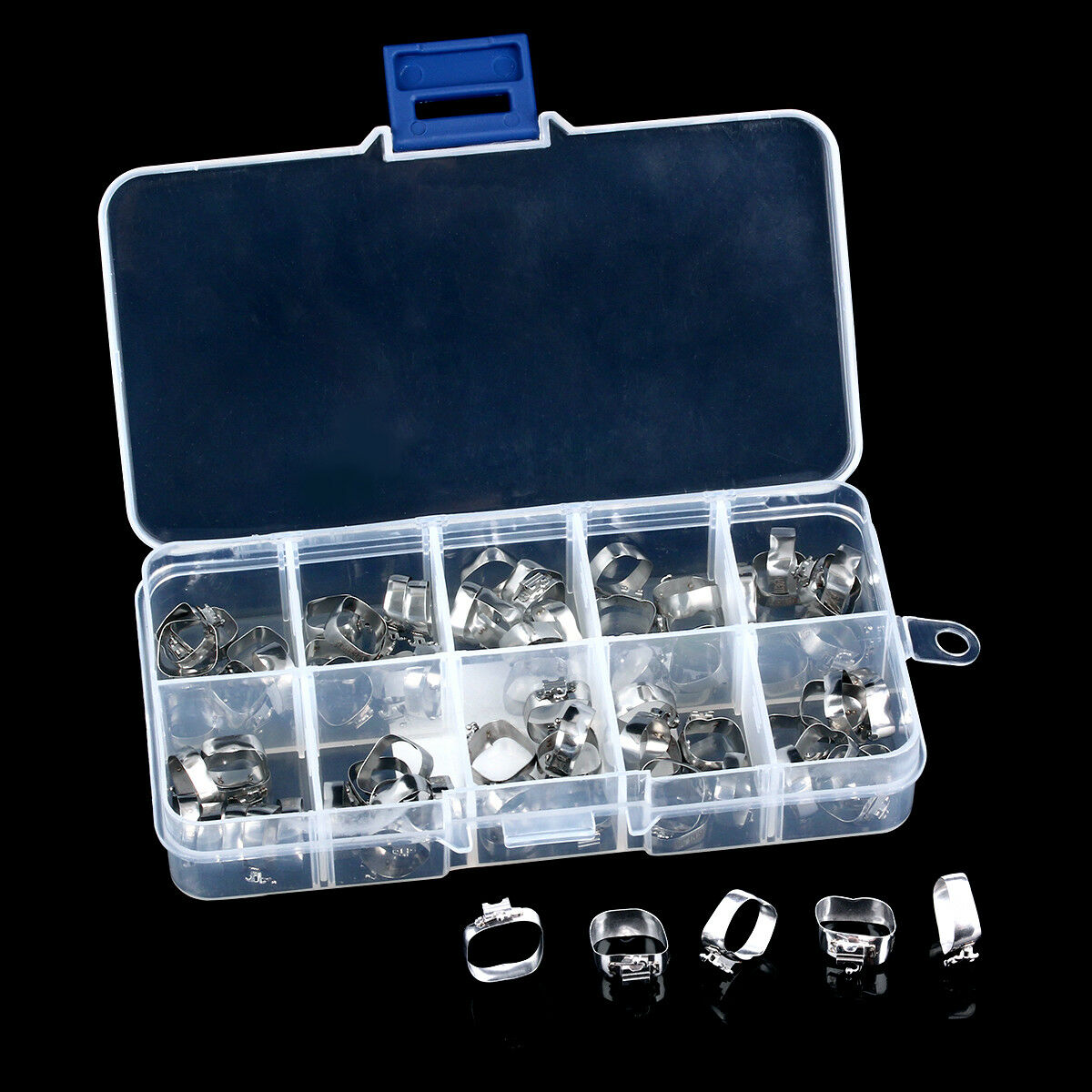 Dental Orthodontic M Buccal Tube with Bands Roth 0.022 Single Tube for 1st Molar