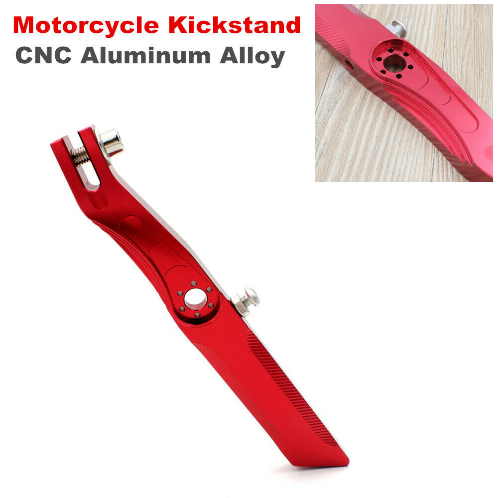 1PCS Aluminum Alloy CNC Motorcycle Kickstand Bikes Foot Side Stand Leg Universal