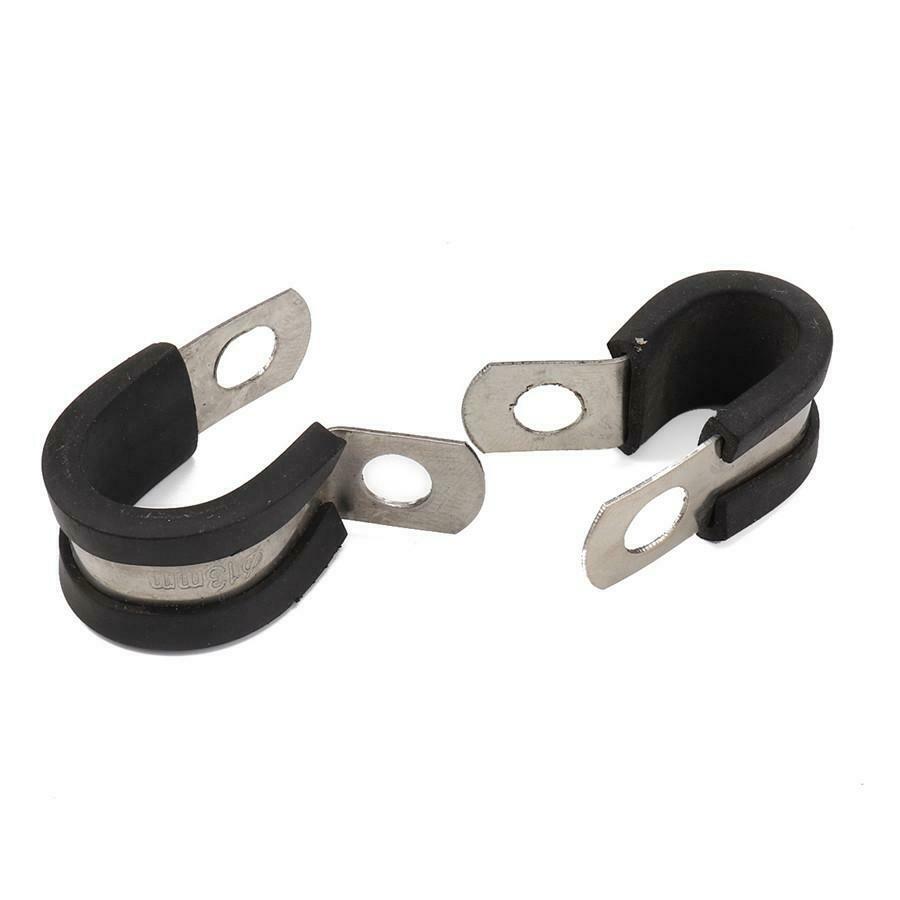 50x Cable Clamps Stainless Steel Cushion Insulated Clamp 1/4-in 5/16-in 1/2-in