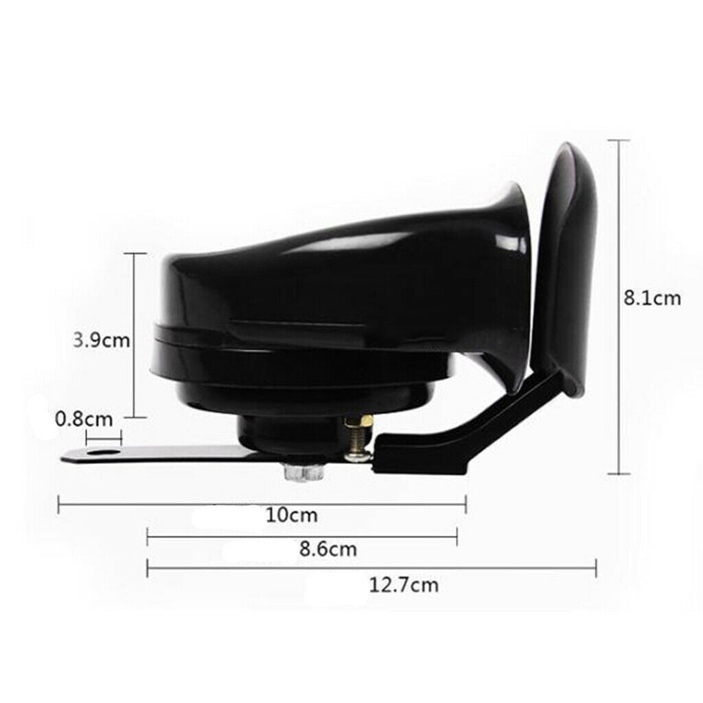 2x 110dB Motorcycle Snail Air Horn Loudspeaker f/ Car Motorcycle Waterproof