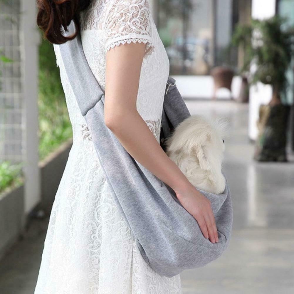 Hands-Free Dog Cat Sling Bag Portable Outdoor Pet Carrier Shoulder Pouch C#P5