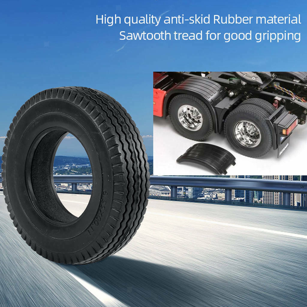 2 Piece Rubber Tire Wheel Wheel For Upgrade Parts