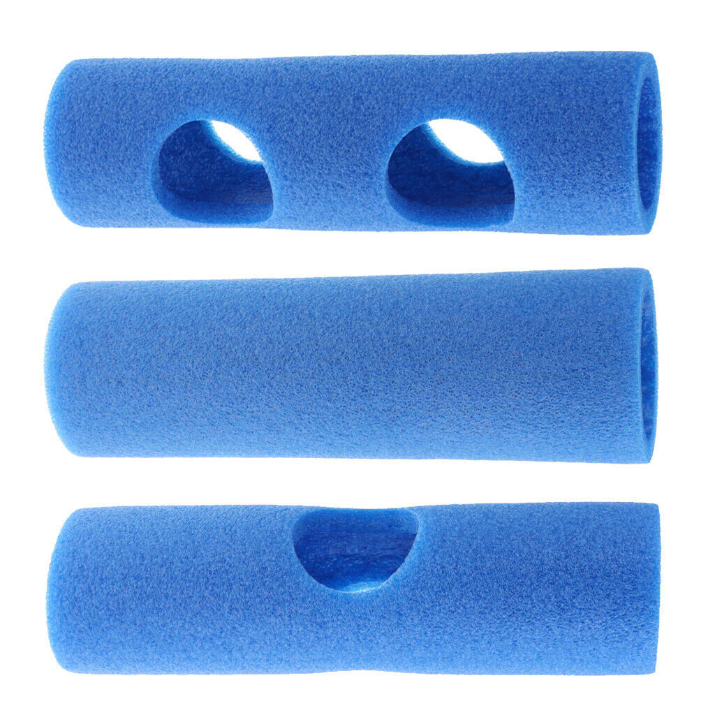 2X Swimming Pool Accessory Training Aids Holed Woggle Noodle Connector Blue