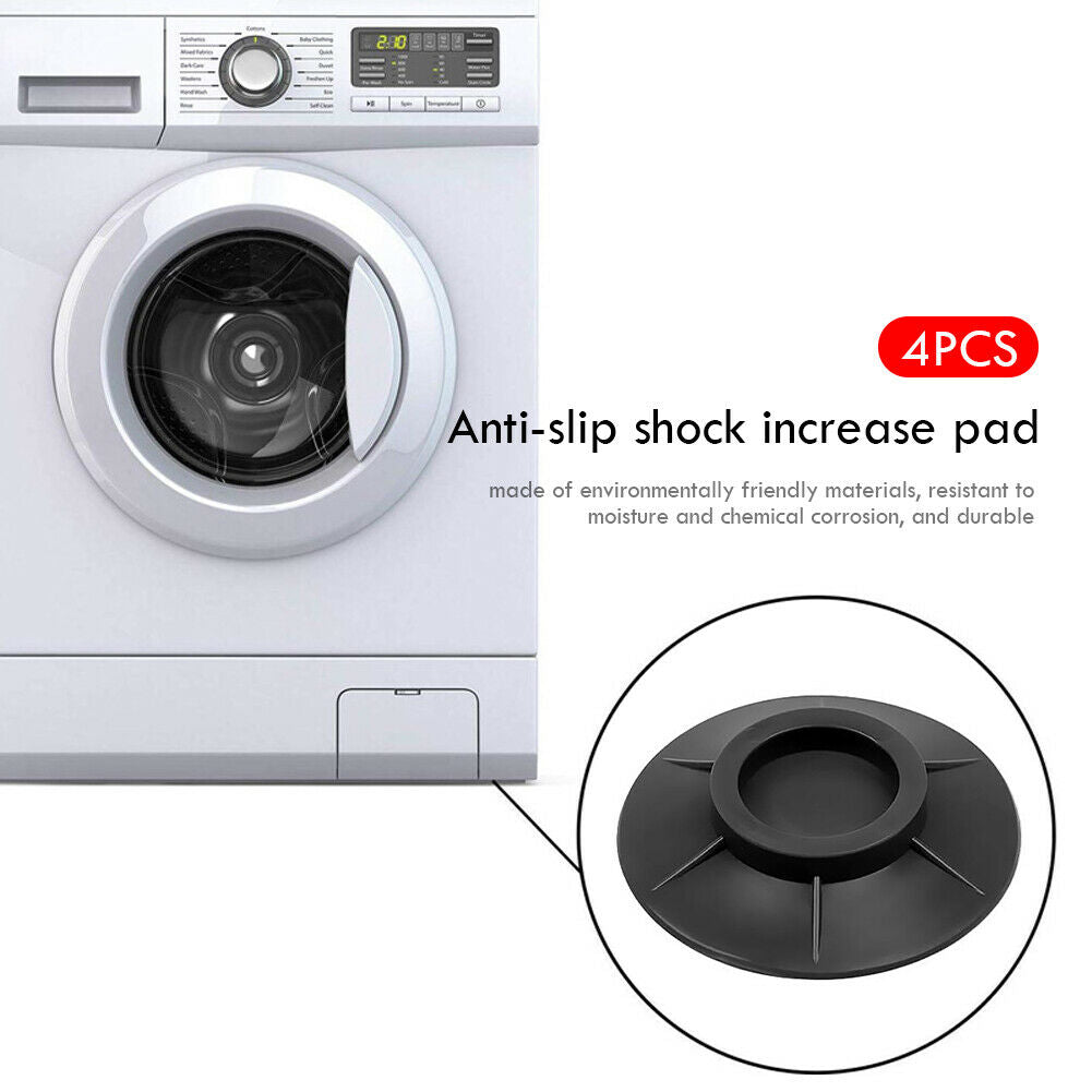 4pcs Non-Slip Anti Vibration Pads for Washer Dryer Anti Walking Feet Pads @