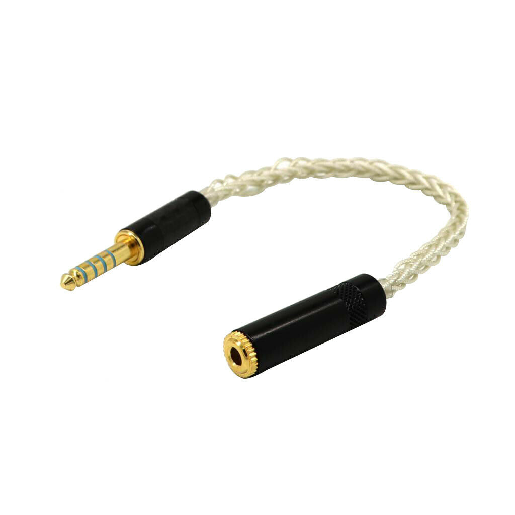 4.4mm Male To 3.5mm Female Earphone Headset Converter White