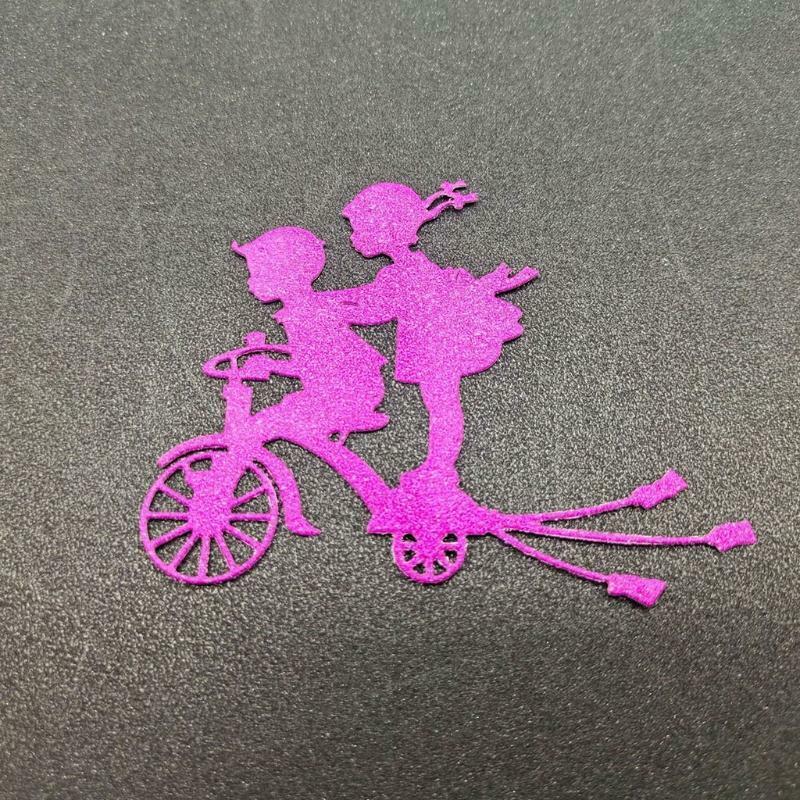 Children Bicycle Metal Cutting Dies Stencil Scrapbook Album Paper Card Template
