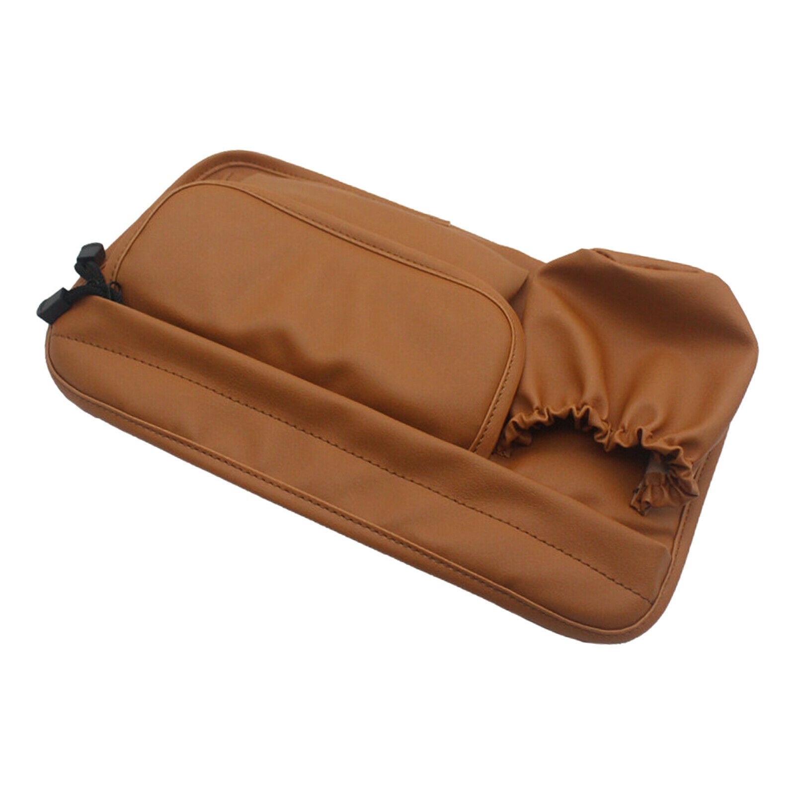 Motorcycle PU Leather Saddle Bag Storage Tool Bags Organizer Easy Install