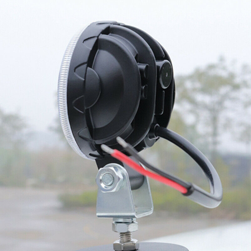 2PC 12V Car LED Fog Lamp Running Light White Daylight Motorcycle Spotlight 6500K